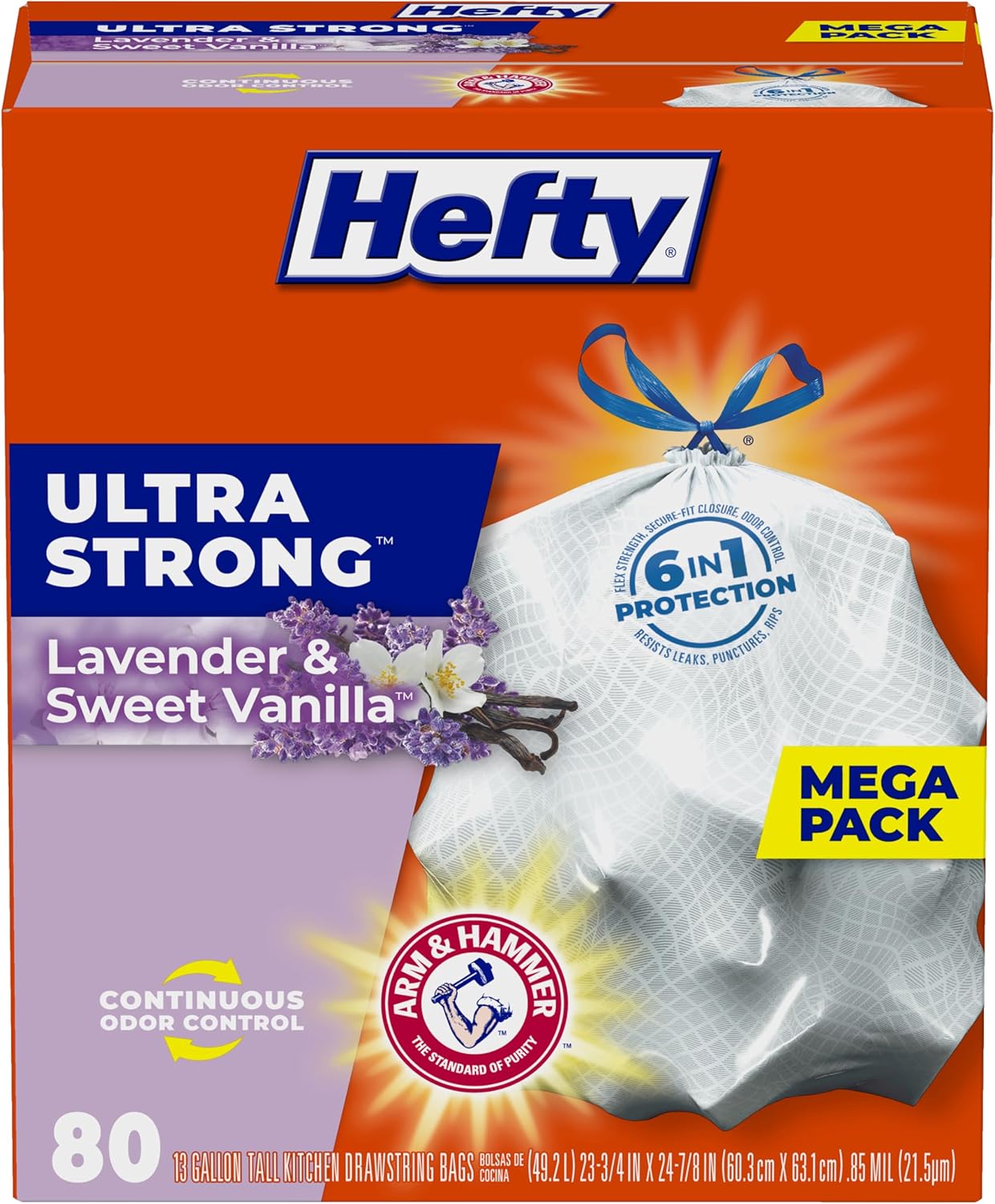 Hefty Ultra Strong Tall Kitchen Trash Bags