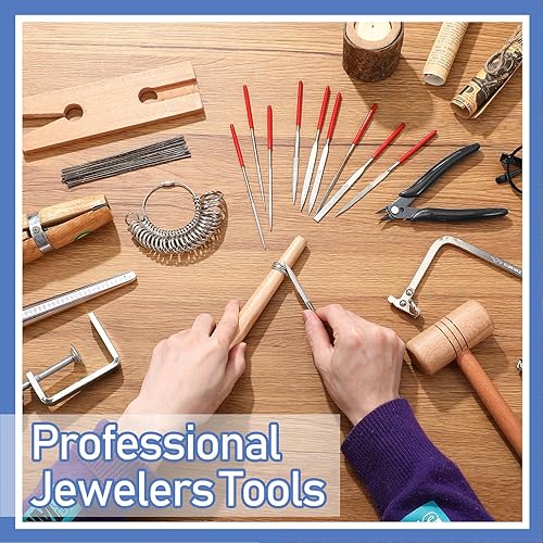 Miniatura 7 de Jewelers - Juego de herramientas que incluye marco de sierra de joyero, abrazadera de banco de pines, lima de aguja de diamante, abrazadera de