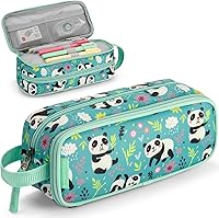 Vista 7 de Choco Mocha Estuche de lápices para niños, estuche de lápices con cremallera suave para niños, estuche de lápices para niños para la escuela, bolsa