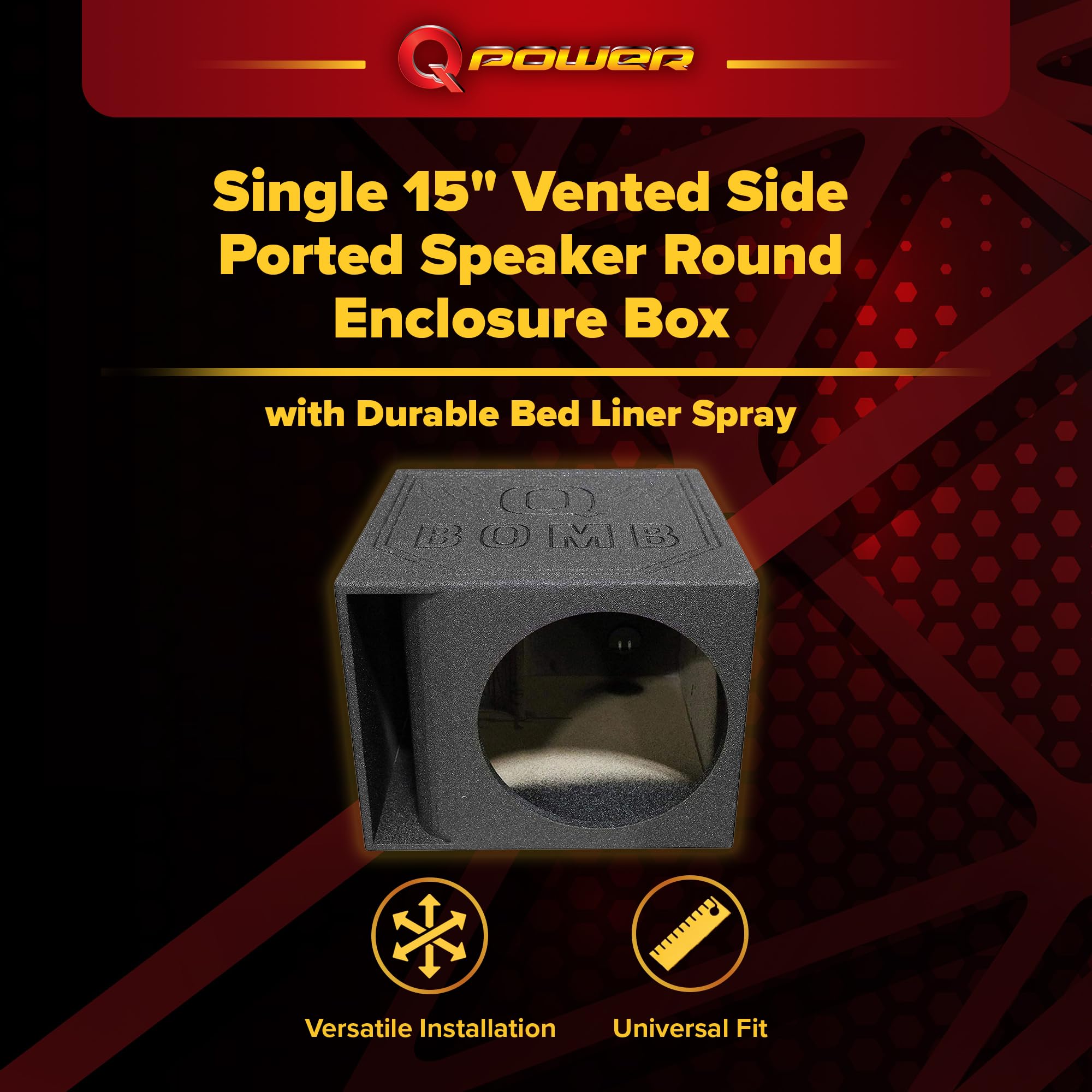 Amazon.com: QPower QBOMB15HP Single 15 Inch 32 Hertz Frequency