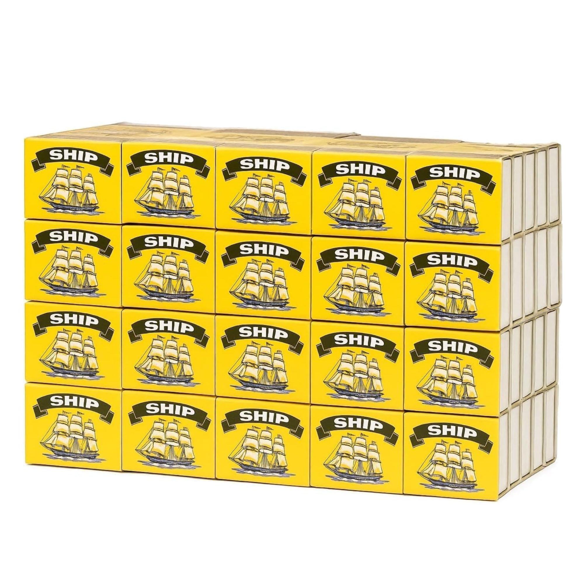 100 Boxes of Ship Safety Matches for Campfire, Cooking, BBQ, Outdoor Picnic for Wood Burners, Camping, Fire Pits & Ovens (100)
