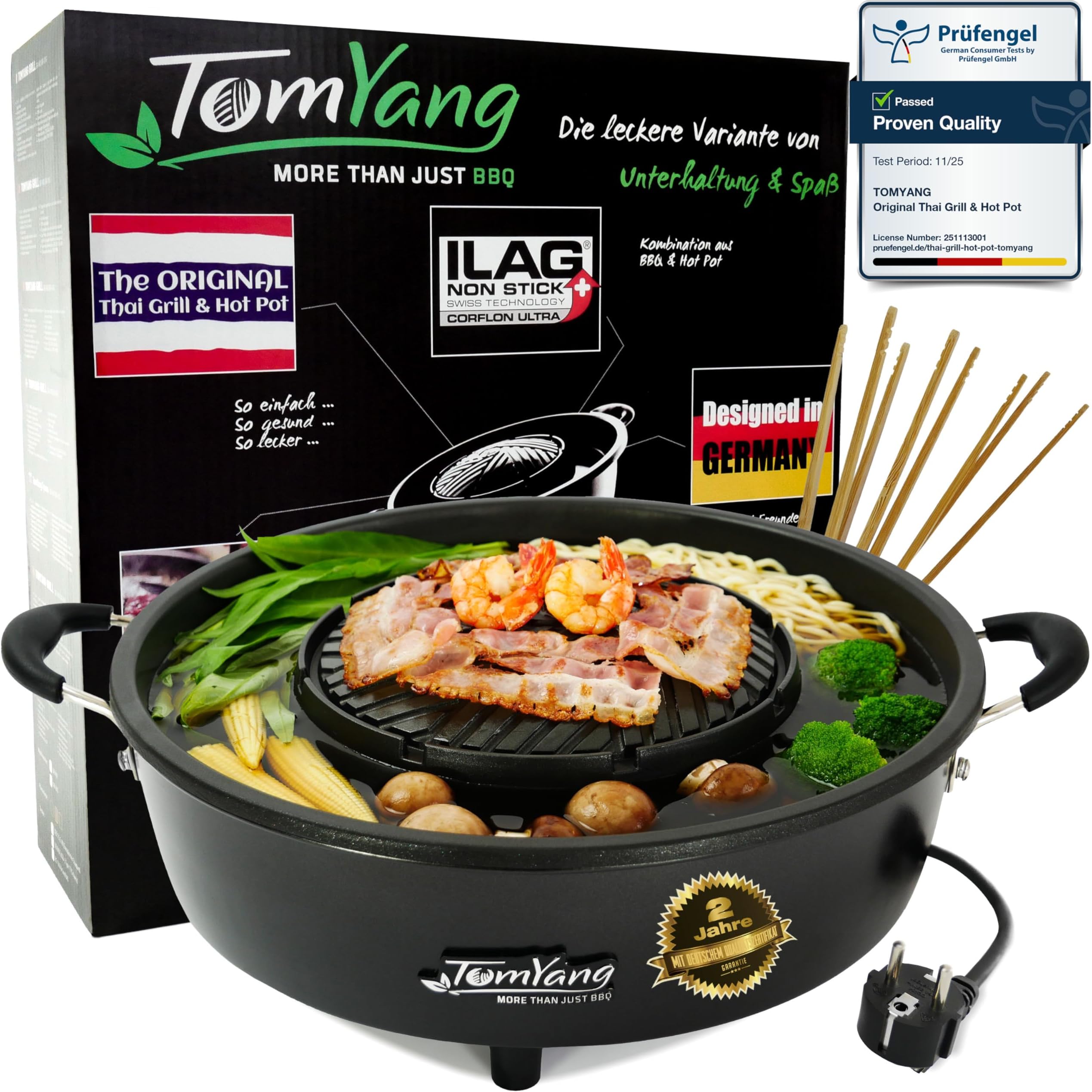 Hot Pot – The Original Thai Grill & Hot Pot, Electric Thai BBQ Multi Cooker, Swiss Coating, German Design, More than 100 Recipe Videos. Korean food, Hotpot chinese pot, Hot plate, Ramen bowl