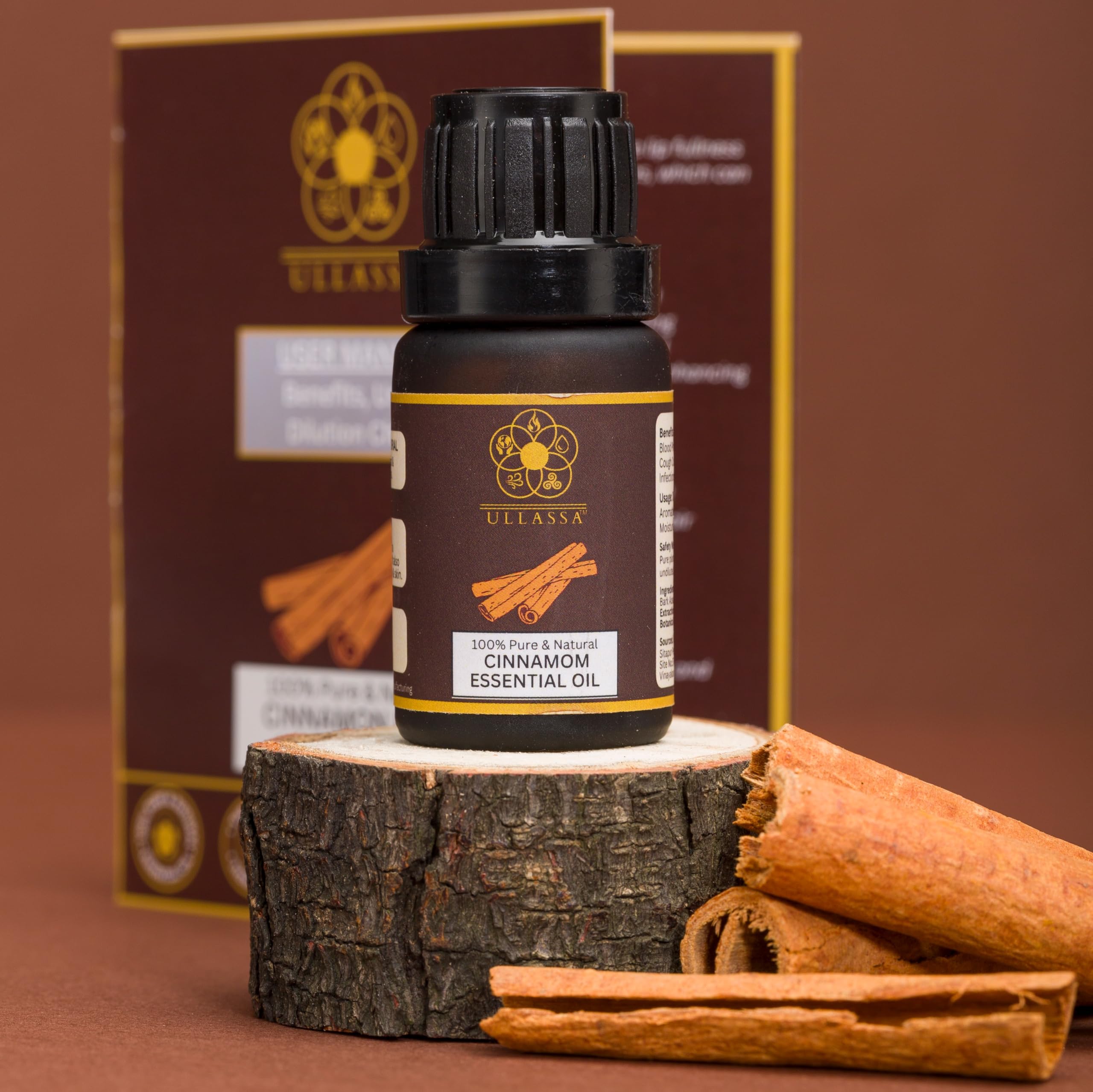 ULLASSA Cinnamon Bark Essential Oil | Improved Circulation, Brain Function, Plump Lips | Skincare, Haircare, Respiratory Wellness | 100% Pure & Natural | Cinnamomum Zeylanicum (Pack of 3) (B0CQZ24S5C) Amazon Price History, Amazon Price Tracker
