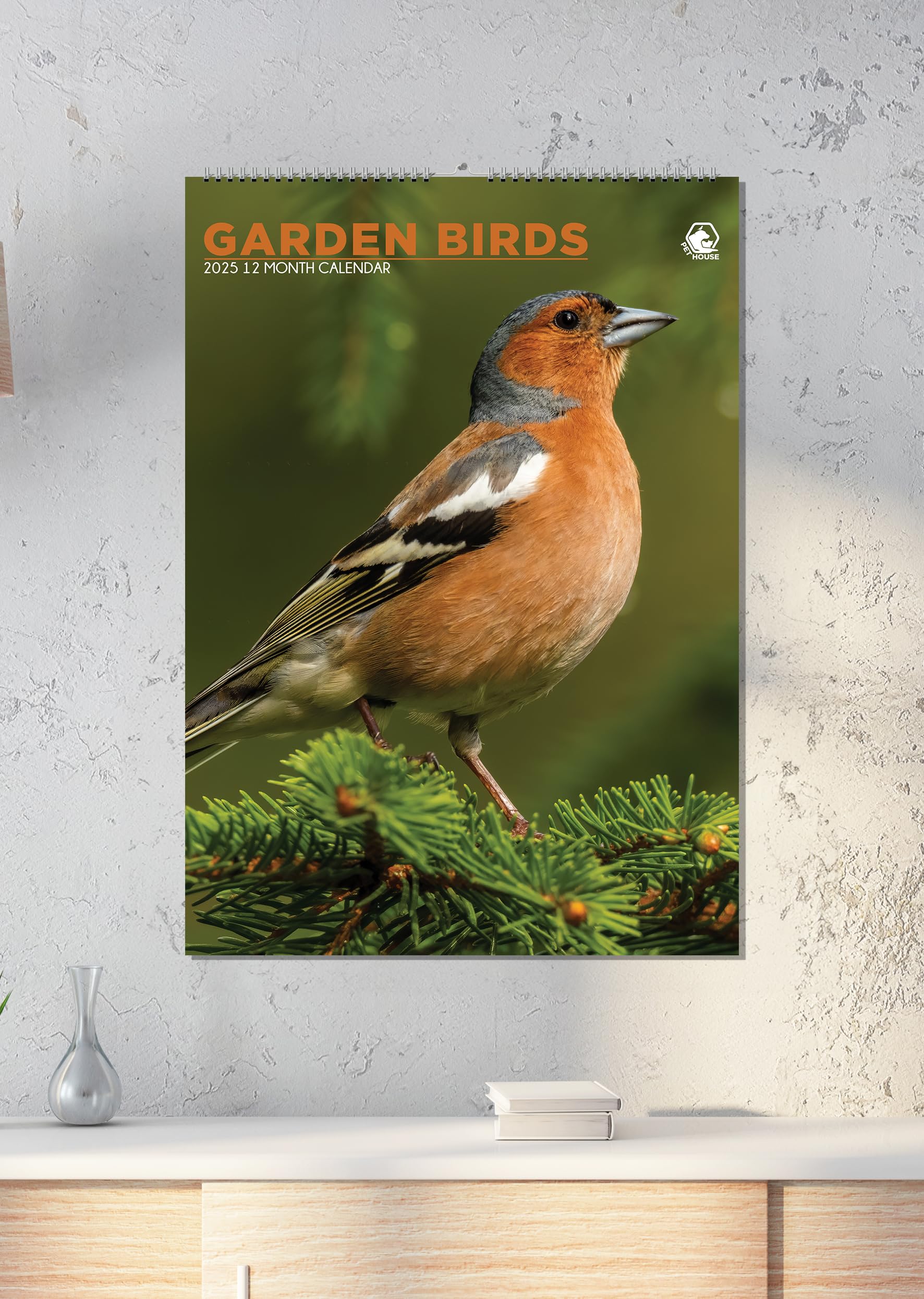 Garden Birds 2025 – A3 Size Wirobound Calendar - BigaMart