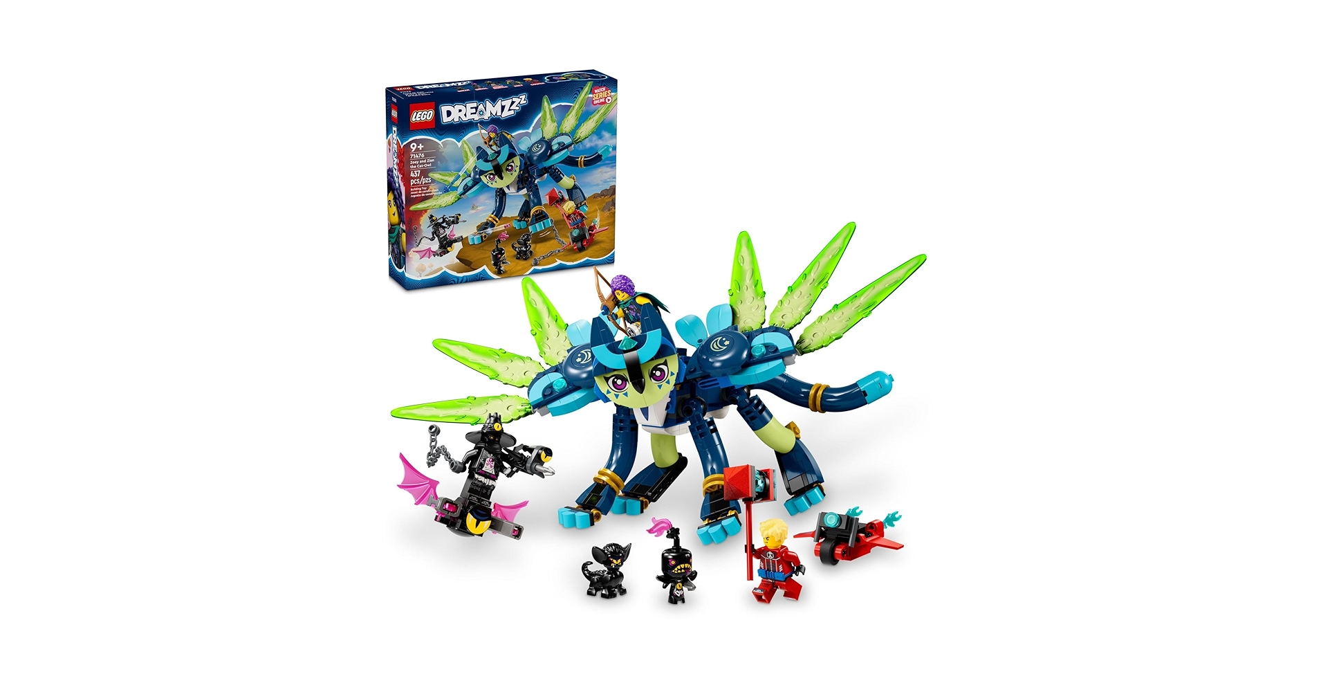 Disney - withyou♩ Amazon.com: LEGO DREAMZzz Zoey and Zian The Cat-Owl, TV Show