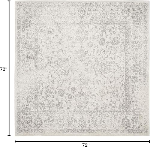 Miniatura 105 de Safavieh colección Adirondack - Alfombra de área, 6 x 9 pies, gris y azul, diseño oriental desgastado, no desprende pelusa, fácil cuidado, ideal