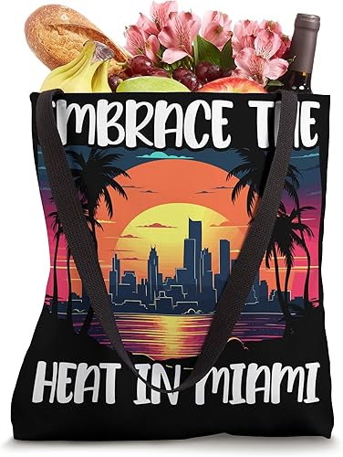 Vista 4 de Miami City Florida USA State America United States Tote Bag