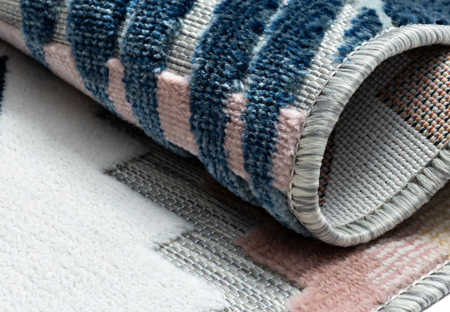 MY-RUG Outdoor Teppich wetterfest 200 x 300 cm, UV beständig & robust für Garten Terrasse, Balkon Küche & Wohnzimmer, kurzflor waschbarer Wohnzimmerteppich, Aurora