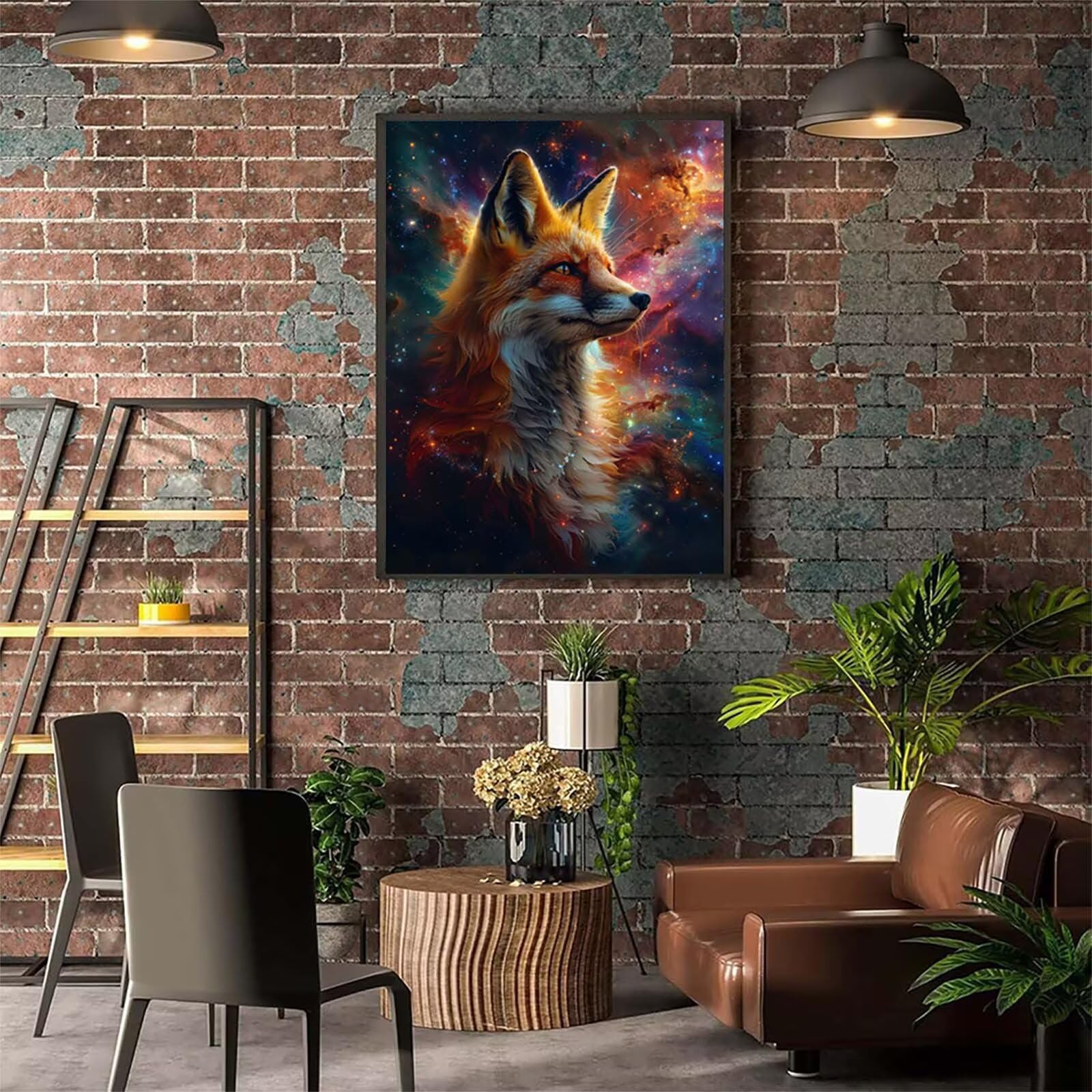 5D Diament Malarstwo Lis Malarstwo Numery Dorosły, Diament Malarstwo Dorosły Gwiaździste niebo, DIY Kreatywny wypoczynek Dorośli Zestaw do haftu, Zestaw do haftu krzyżykowego, Boże Narodzenie