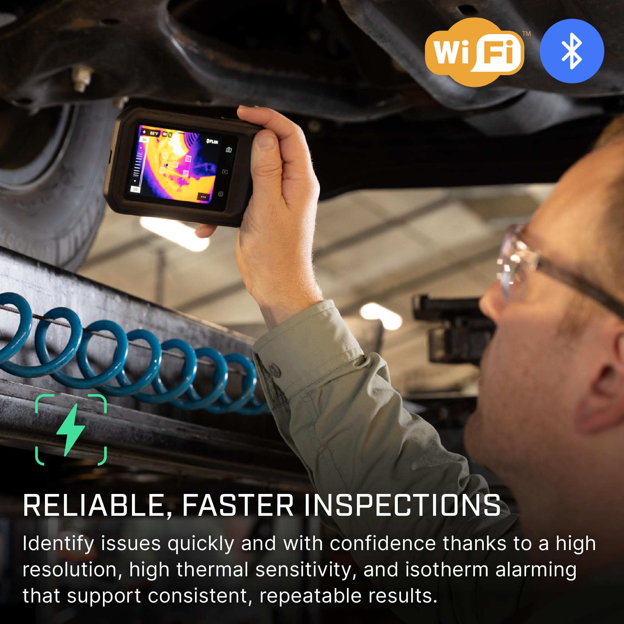 Amazon | FLIR C8コンパクトサーモグラフィカメラ：検査、電気/機械 