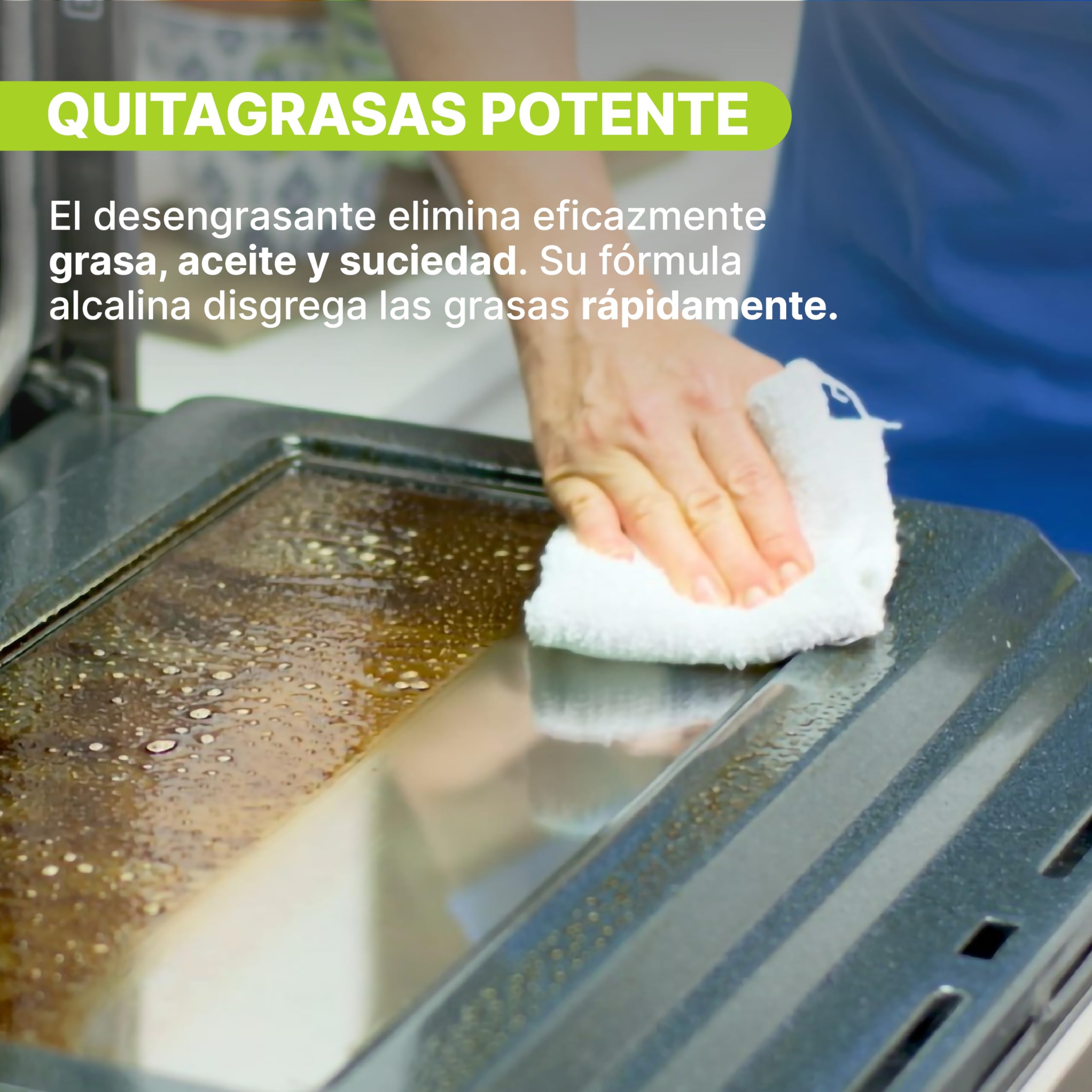 LUCCY Desengrasante Concentrado Super Eficaz | 10 Litros | Desengrasante Industrial Quitagrasas, Cocinas, Motores, Maquinaria, Suelos Industriales, Talleres