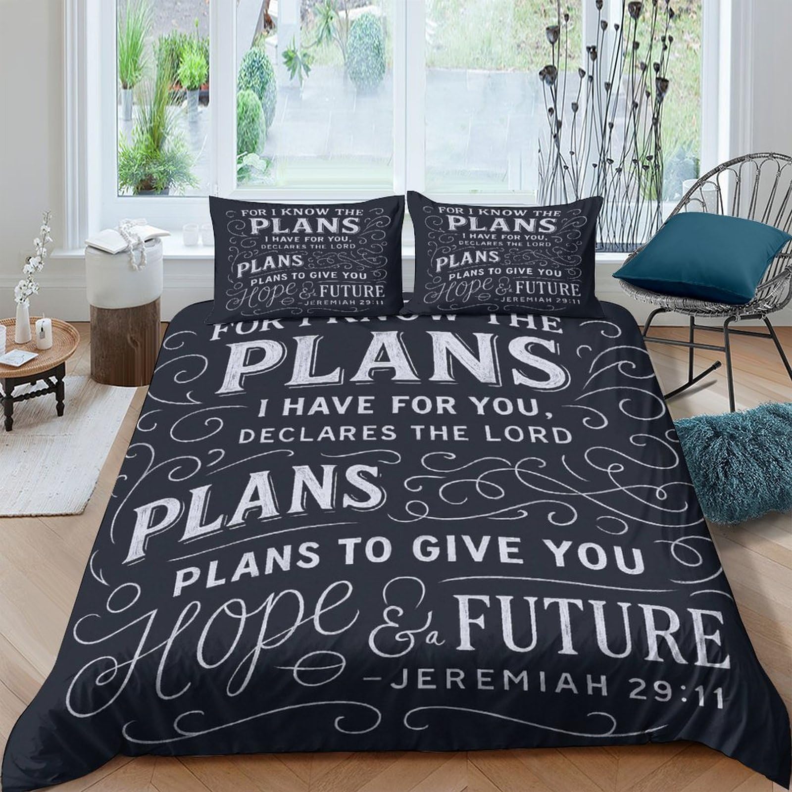 Ctjqhvkz Style-7 3D Printed Inspirational Quote Fitted Sheet Microfiber Black Bed Cover For Bedroom Guest Room Decor Easy Care Single（135X200cm）