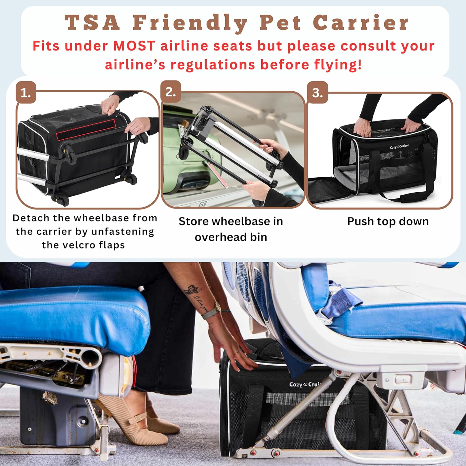 Travel Smart: Review of the Airline Approved Top-Expanding Pet Carrier on Wheels