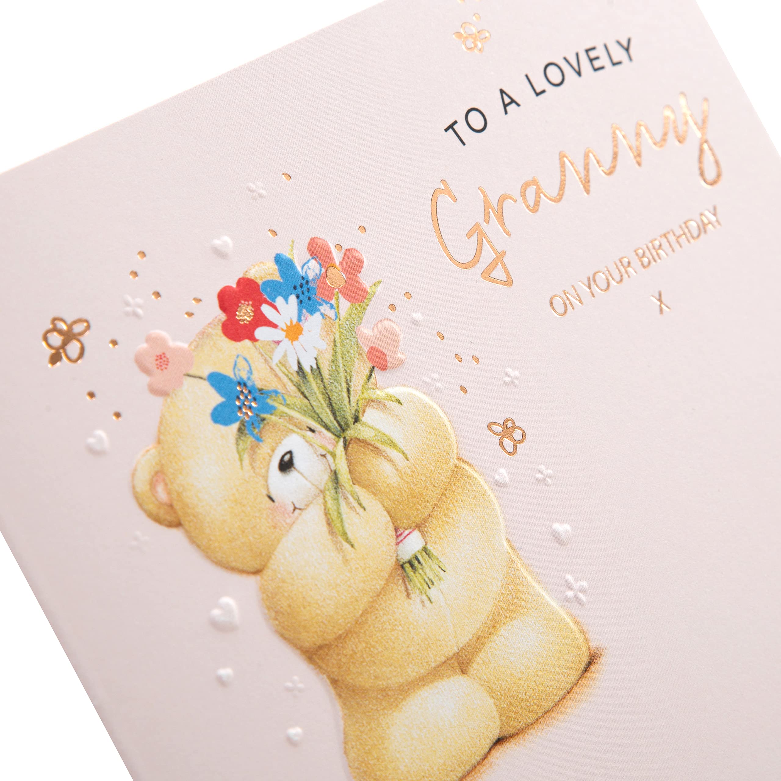 Hallmark Geburtstagskarte Für Oma – Forever Friends Design Mit Roségoldenen Details, Inkl. Umschlag