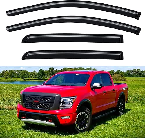 Miniatura 222 de Visores de ventana y protectores contra la lluvia para Ford F150 de 1997-2003, Standard Cab, Deflectores de viento para ventanas de canal externo