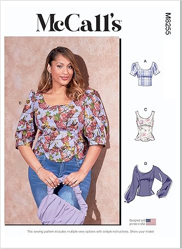McCall's MissesPlus Size TOPVest Kit de patrón de costura, multicolor