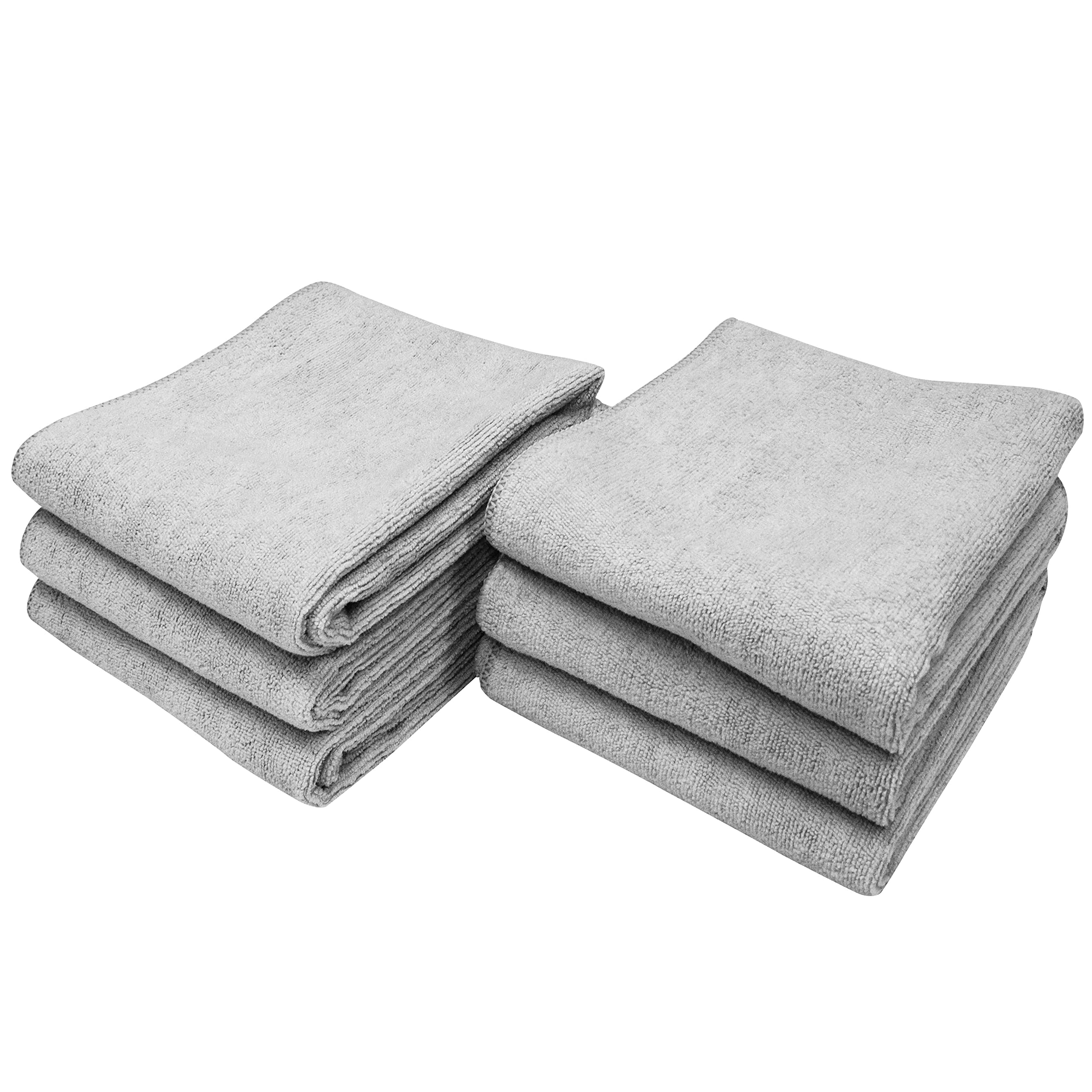 S&T INC.Microfiber Sweat Towel for Gym, Yoga, Home Workout - 16 Inch x 27 Inch, 6 Pack