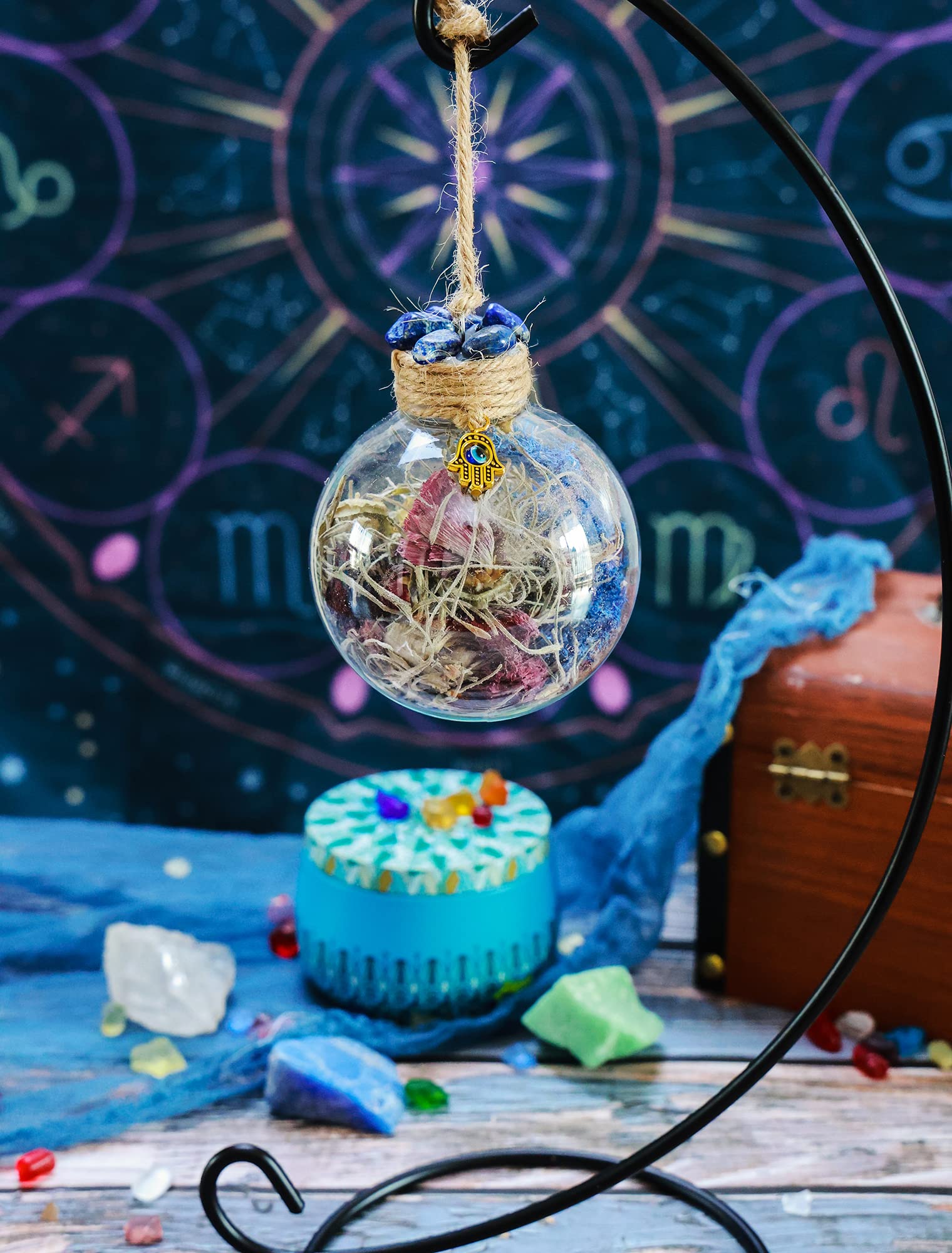 Witches Ball Divination Necromancy Protection Balls Altar Tools Goddess Spell Jar Collection Witches Blessing for Protection from Evil Banish Negative Energy Deflect Psychic Attacks