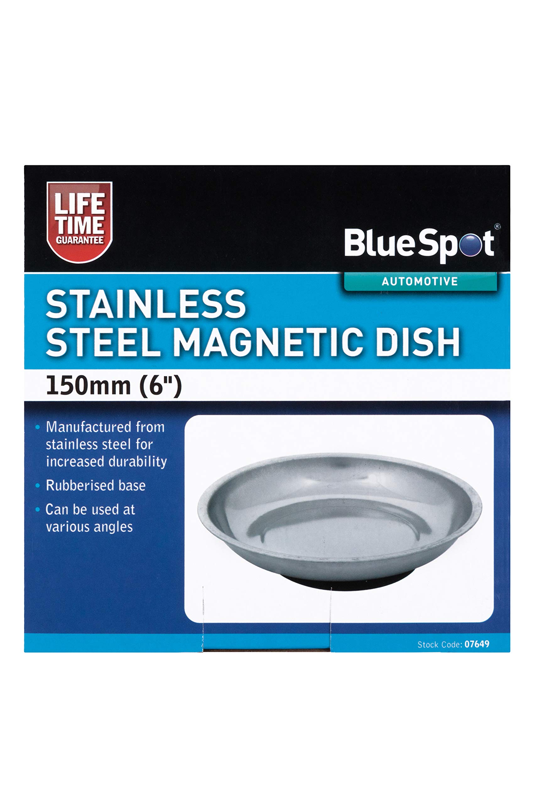 Bluespot 07649 150Mm (6") Stainless Steel Magnetic Dish