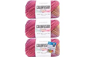 Premier Yarns Colorfusion Chunky Yarn #5 Bulky Weight Yarn: Perfect for Crocheting,...