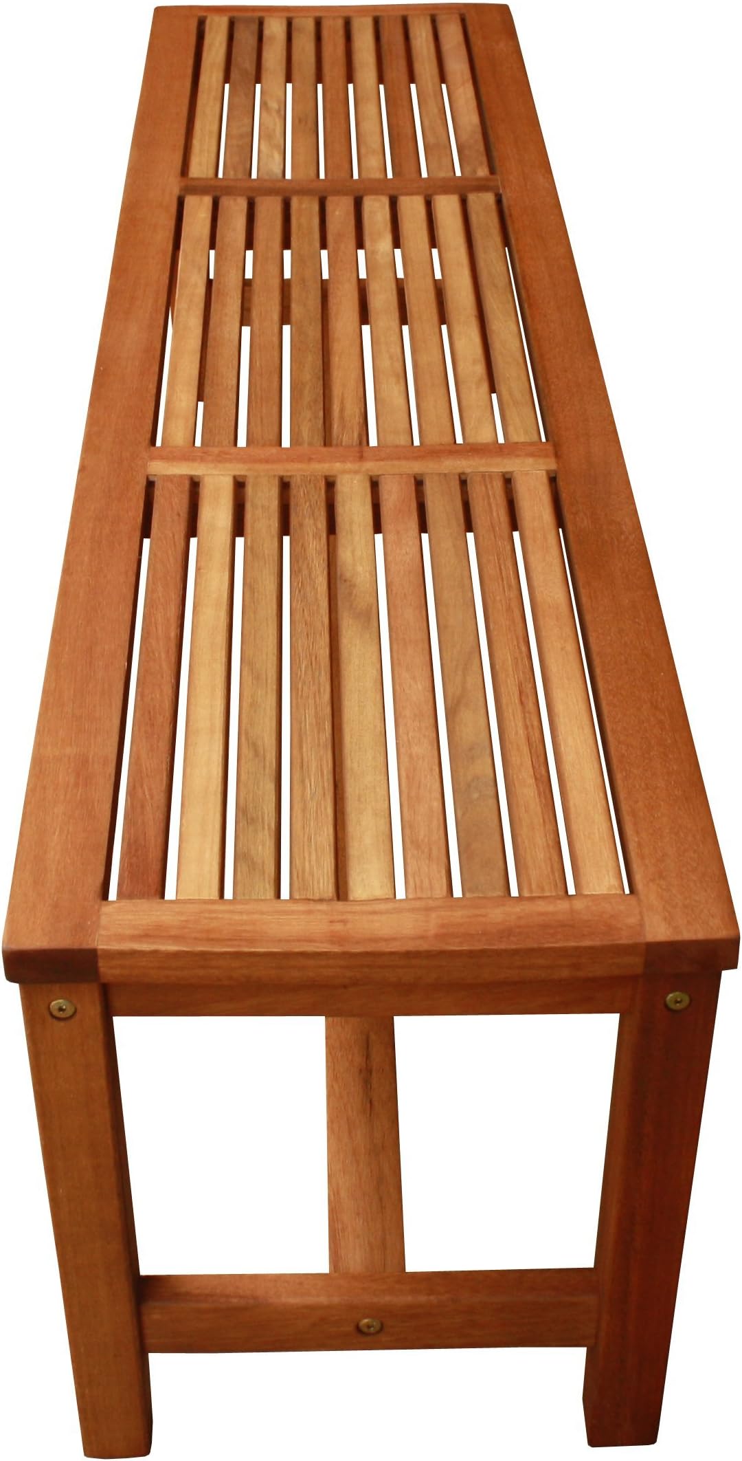 LuuNguyen Backless Hardwood Bench (Natural Wood Finish)