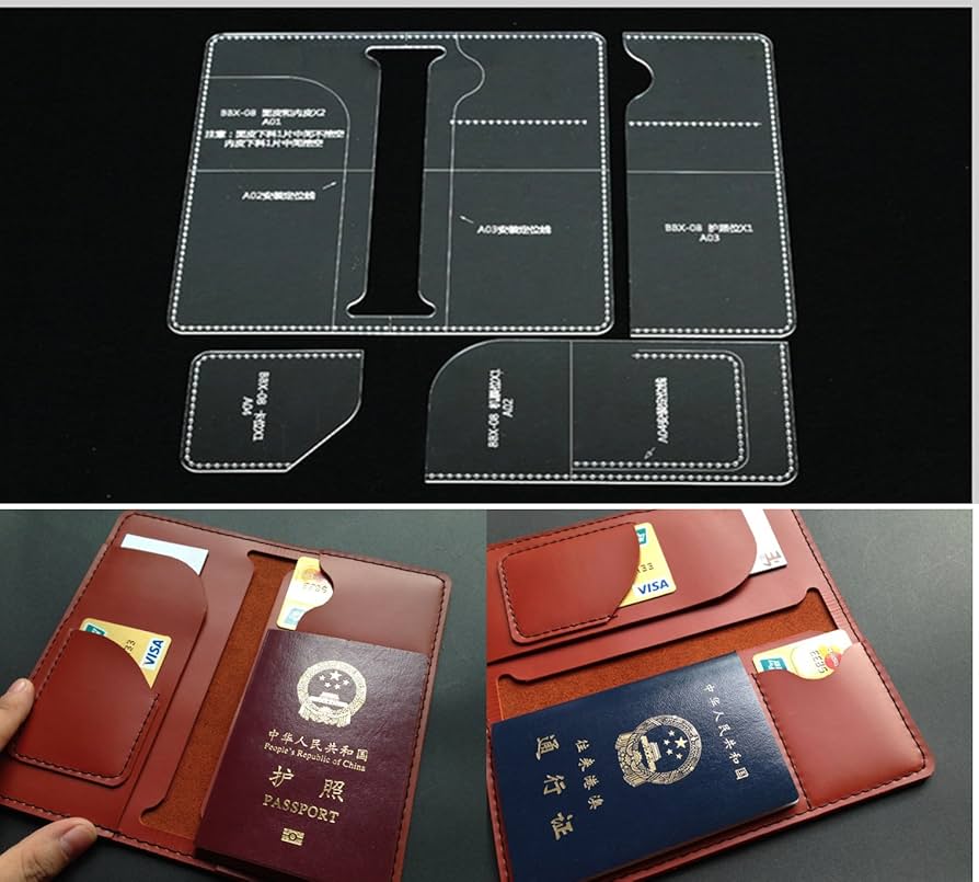 Amazon | JD ケース・カードアクリル型紙 (パスポートケース