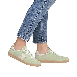 RIEKER Mae ウーマントレーナー Amazon.com | Rieker Women's Slip-on Slip On Trainers, Blue