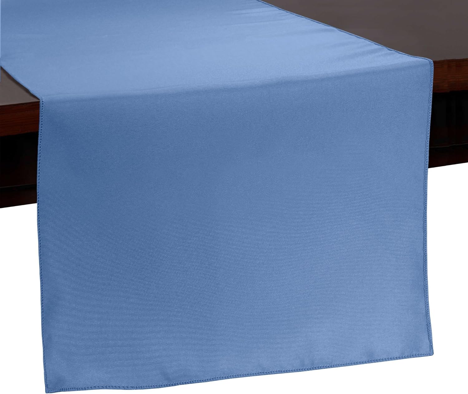 Ultimate Textile -2 Pack- 14 x 72-Inch Polyester Table Runner, Periwinkle Blue