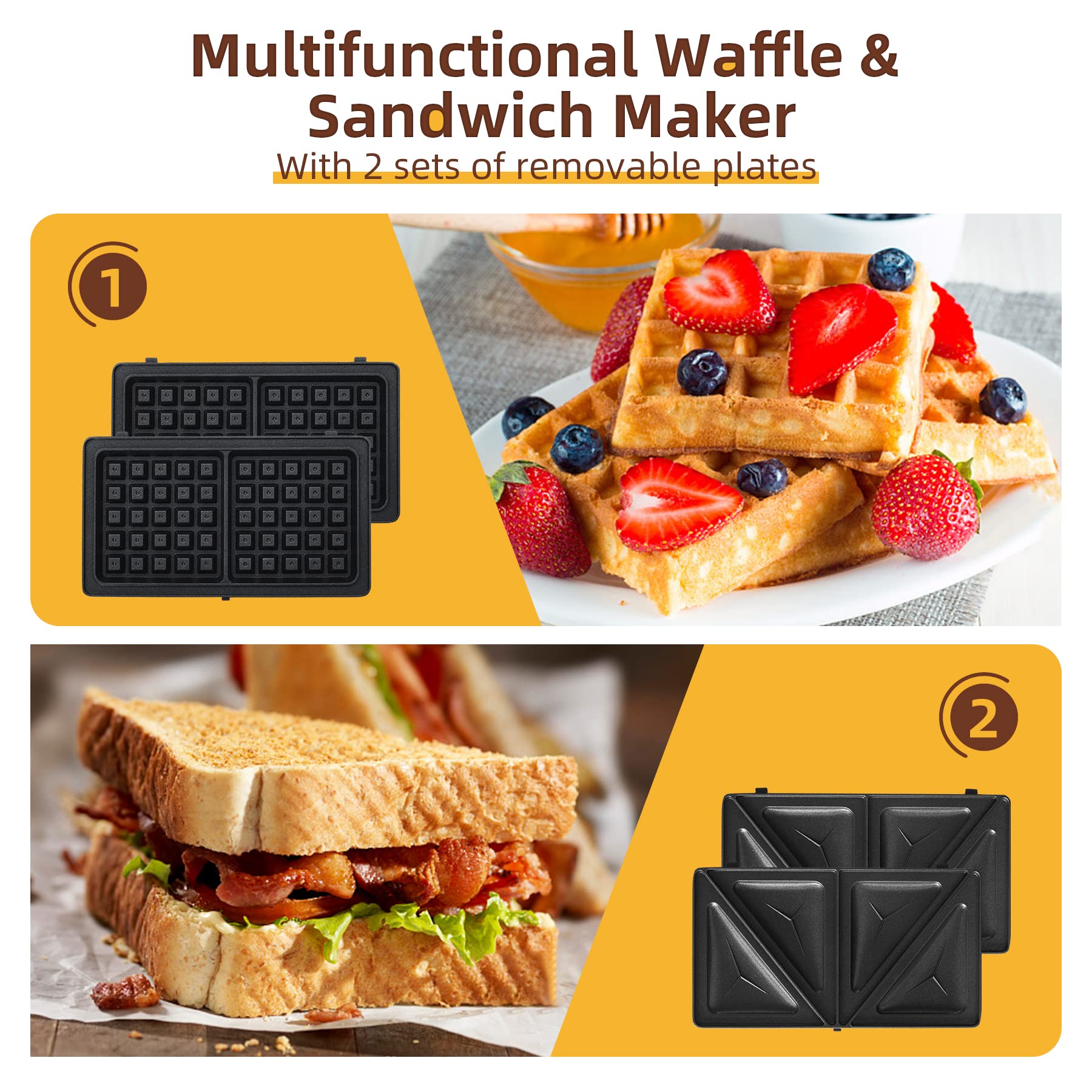 Sandwich Maker With Changeable Plates