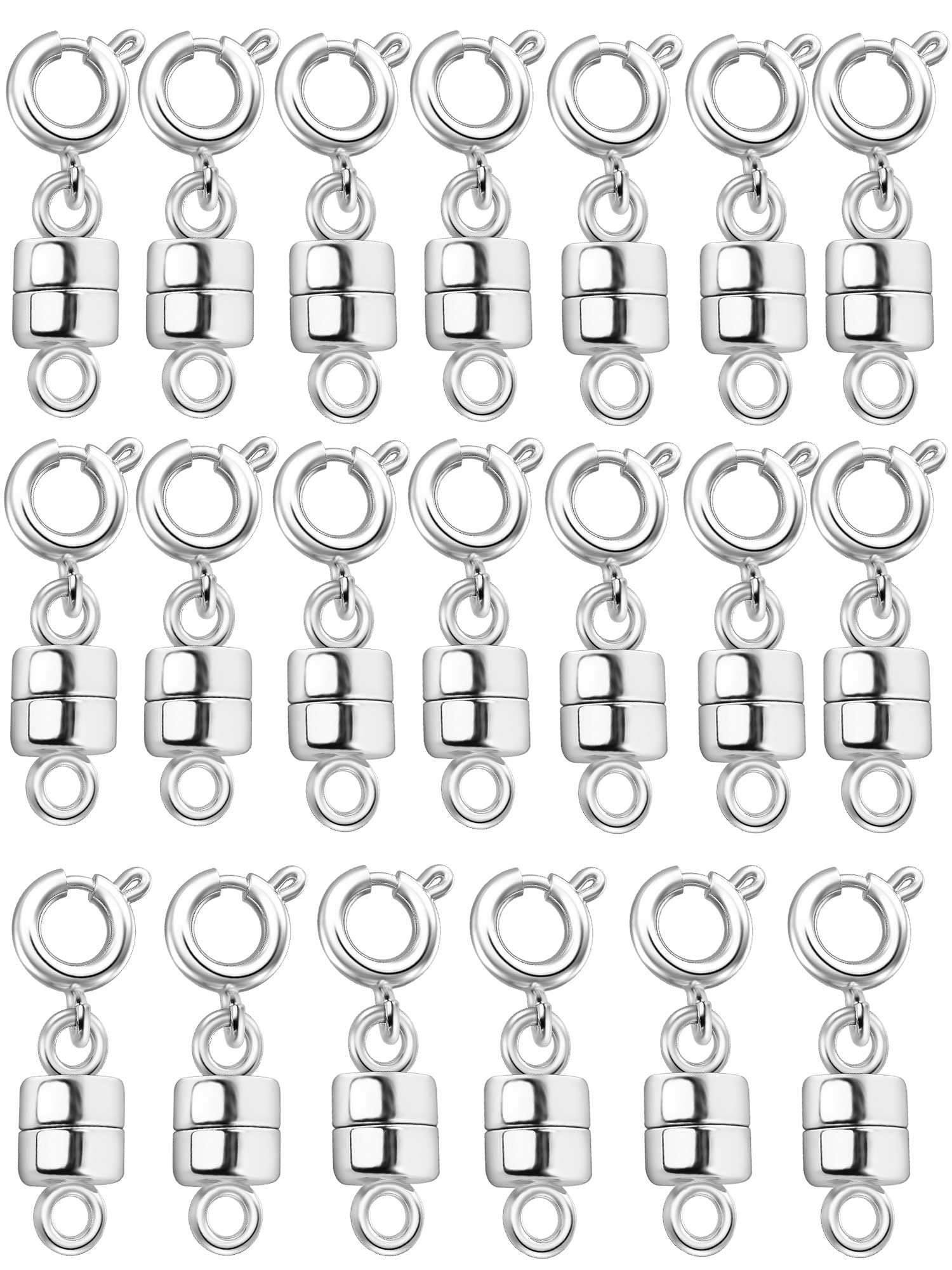 Dailyacc Magnetic Necklace Clasps and Closures - Safety 14 K Gold and Silver Jewelry Converters for Bracelets Chain Extender