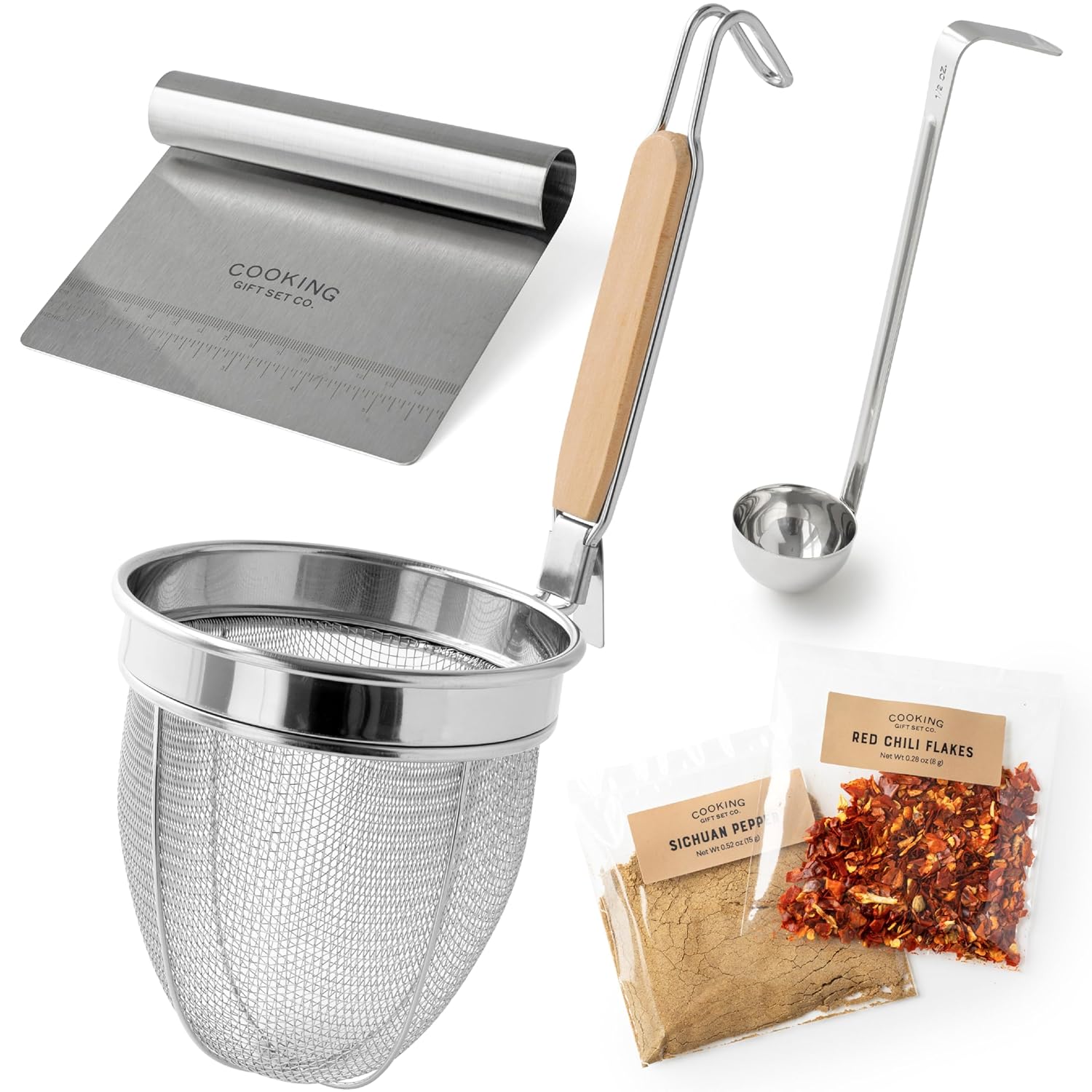 Noodle Basket Set – Stainless Steel Fine Mesh Strainer with Handle, Pasta Tool for Boiling, Asian Cooking Utensils – Ramen, Dumpling, and Hot Pot Ready Noodle Basket Set – Stainless Steel Fine Mesh Strainer with Handle, Pasta Tool for Boiling, Asian Cooking Utensils – Ramen, Dumpling, and Hot Pot Ready