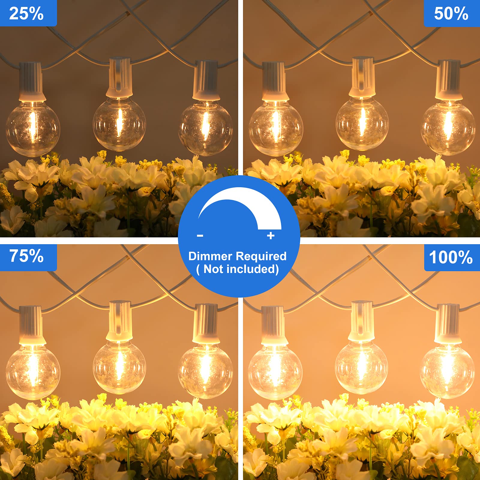 Festoon Lights Outdoor Lights Warm White Garden Lights Waterproof Lights String Lights Wedding Lights Party Lights Fairy Lights Connectable