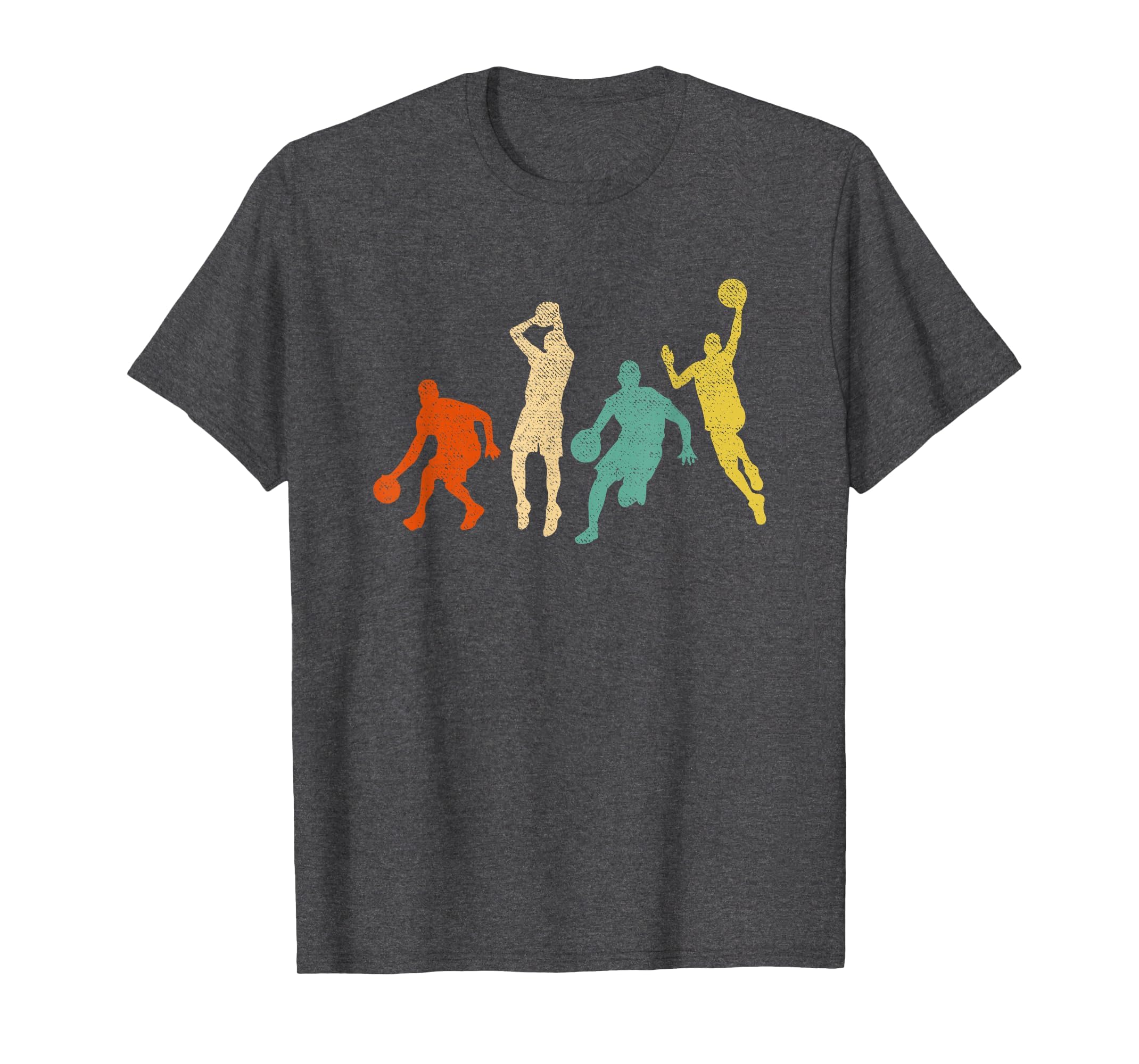 Vintage Basketball Ball Graphic Design Basketball Fan Player T-Shirt