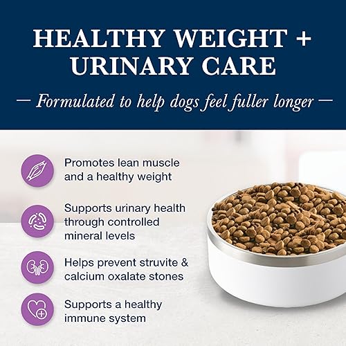 Miniatura 3 de Blue Buffalo Natural Veterinary Diet W+U Weight Management + Urinary Care Alimento seco para perros, requiere receta veterinaria, pollo, bolsa de 6