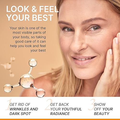 Miniatura 8 de Suero de vitamina C para rostro con ácido hialurónico, antienvejecimiento, iluminador, intensamente hidratante, para manchas oscuras, líneas finas,