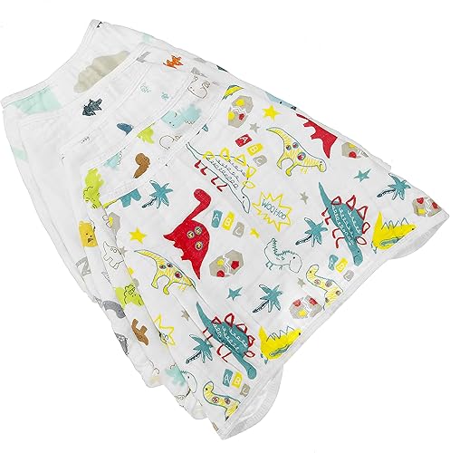 Miniatura 9 de ShoppeWatch Paños de muselina para eructos, baberos 100% algodón orgánico, paquete de 5 unidades, grandes, 6 capas gruesas, suaves y absorbentes,