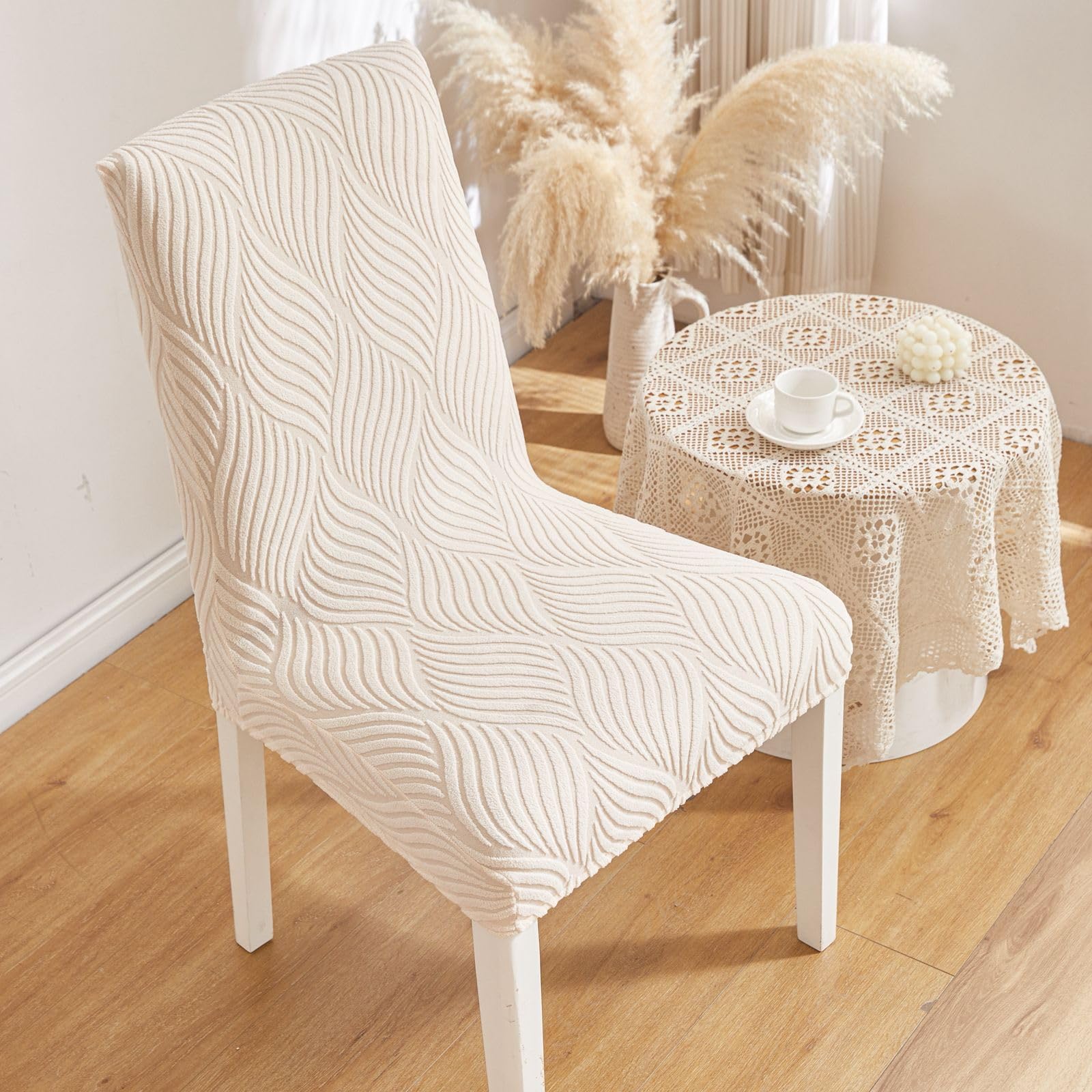 Protect Your Dining Chairs with Elastic Slipcovers -21 Protect Your Dining Chairs with Elastic Slipcovers -21