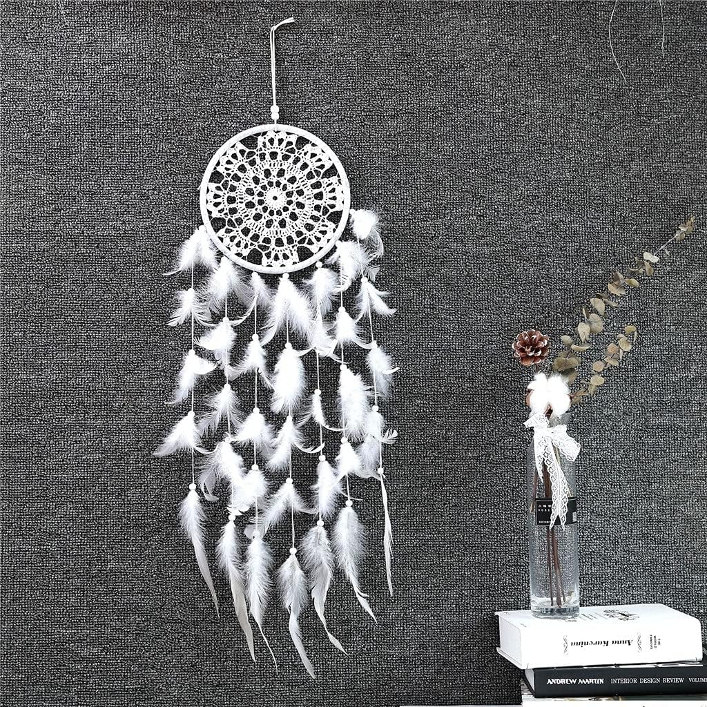 Wall Dreamcatcher Handmade Feather Dream Catcher Braided Wind Chimes Art for Room Decoration Hanging Home Decor