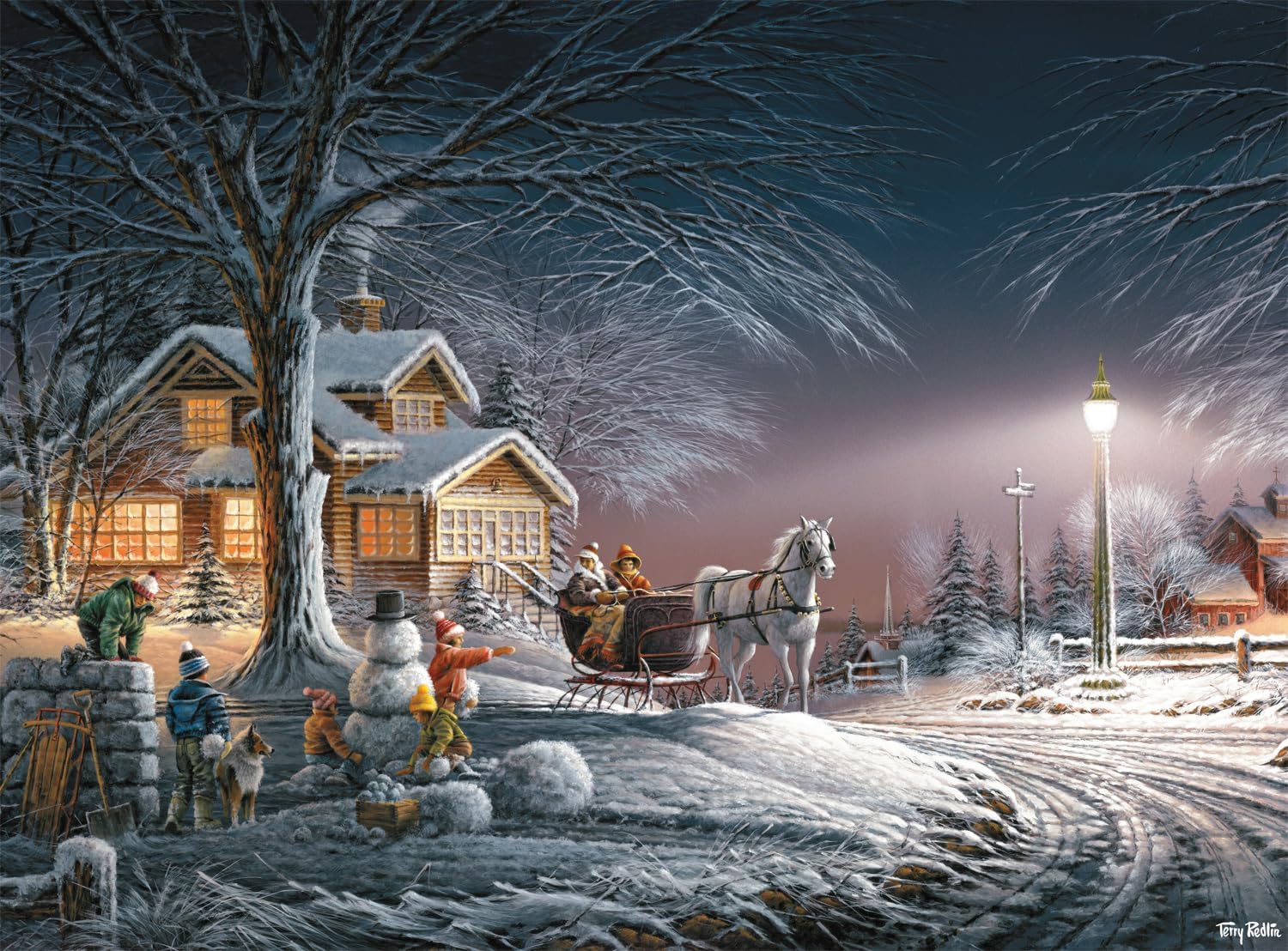 ウィンターワンダーランド Amazon.com: Buffalo Games - Terry Redlin - Winter Wonderland