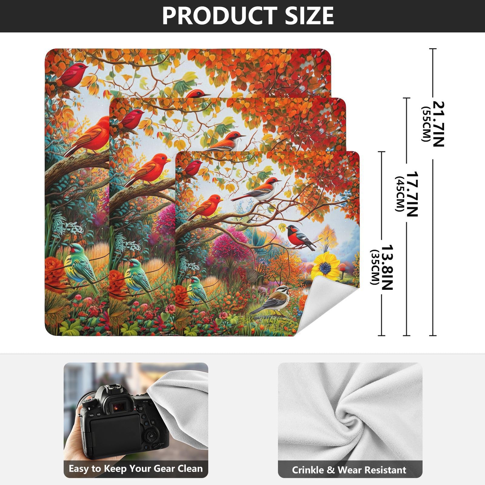 ODAWA Autumn Painting Birds Tree 21.7