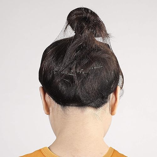 Miniatura 6 de KEILEOHO 200 redes para el cabello para servicio de alimentos, invisibles y transpirables, con cabezal de moño, gorra de nailon resistente y