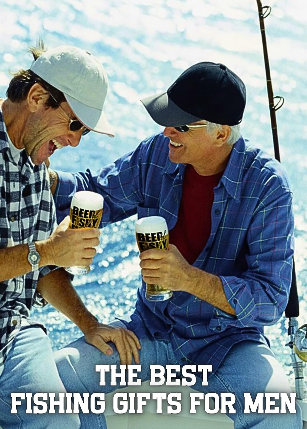 Onebttl Fishing Gifts for Men Unique, 15oz Beer Glass, Funny Gift Idea for Christmas, Father's Day, Birthday, Beer Fishy - Image 3