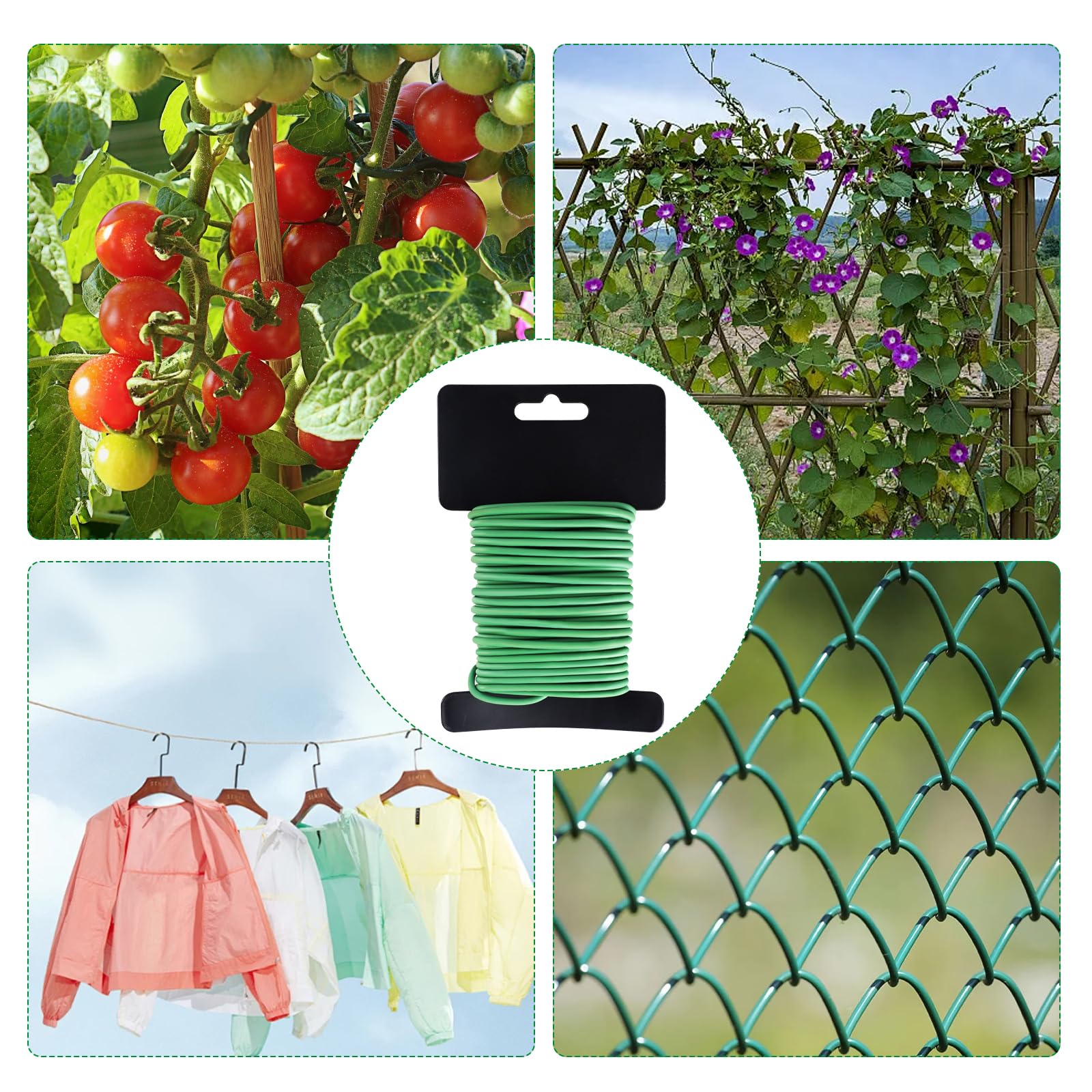 Filo Da Giardino Verde 3mm X 30m – Morbido E Resistente Per Legare Piante E Alberi, Supporto Per Rampicanti - 2
