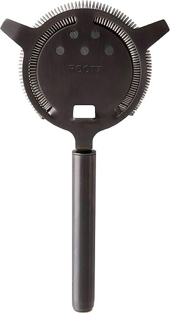Hawthorne Stainless Steel Strainer | Professional Cocktail Strainer, Two Prong Cocktail Straining Tool for Bartenders and Mixologists, Titanium Coated by Root7