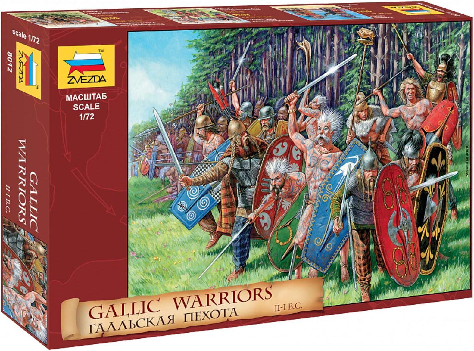 500788012 Gallic Infantry (WA) Plastic Model Making 500788012-1:72 Assembly-Kit-for Beginners-Detailed, Multicoloured