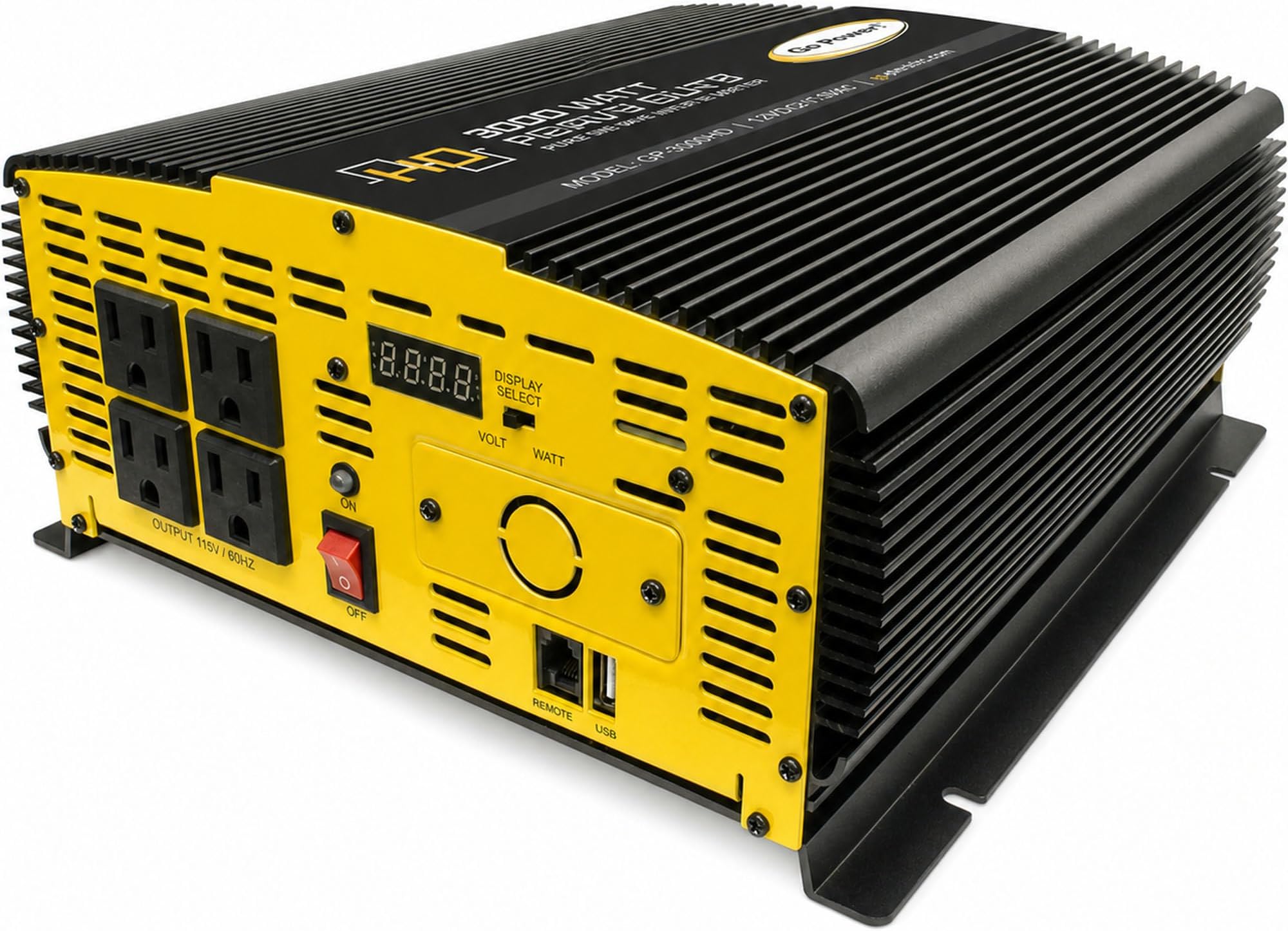 Go Power! Heavy Duty Modified Sine Wave Inverter (3000-watts)