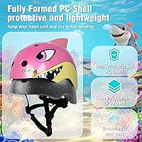 Vista 1 de Casco de bicicleta para niños pequeños, ajustable y multideportivo para niños y niñas, 2 tamaños