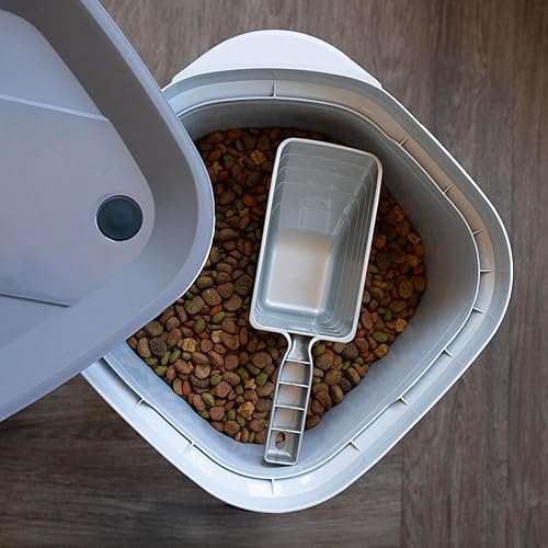 Vista 38 de IRIS USA - Recipiente hermético de 25 libras/33 cuartos de galón. IRIS USA WeatherPro - Contenedor hermético para alimentos para mascotas, con Negro