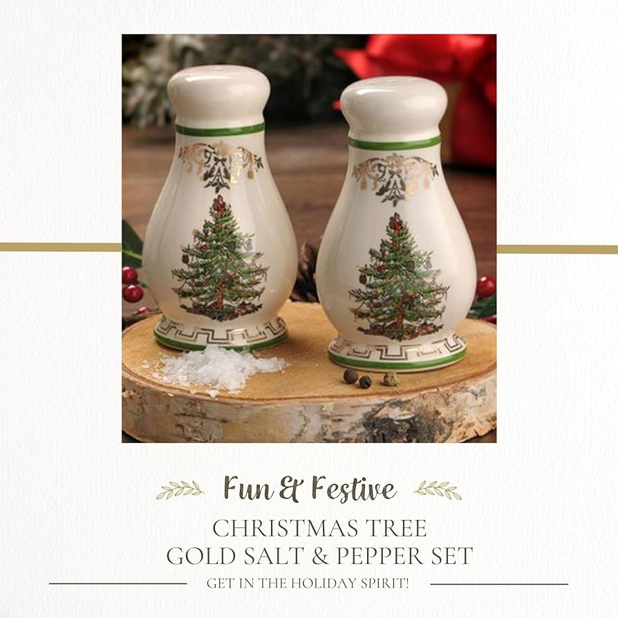 Amazon | SpodeクリスマスツリーゴールドSalt and Pepper Set | Spode Amazon | SpodeクリスマスツリーゴールドSalt and Pepper Set | Spode