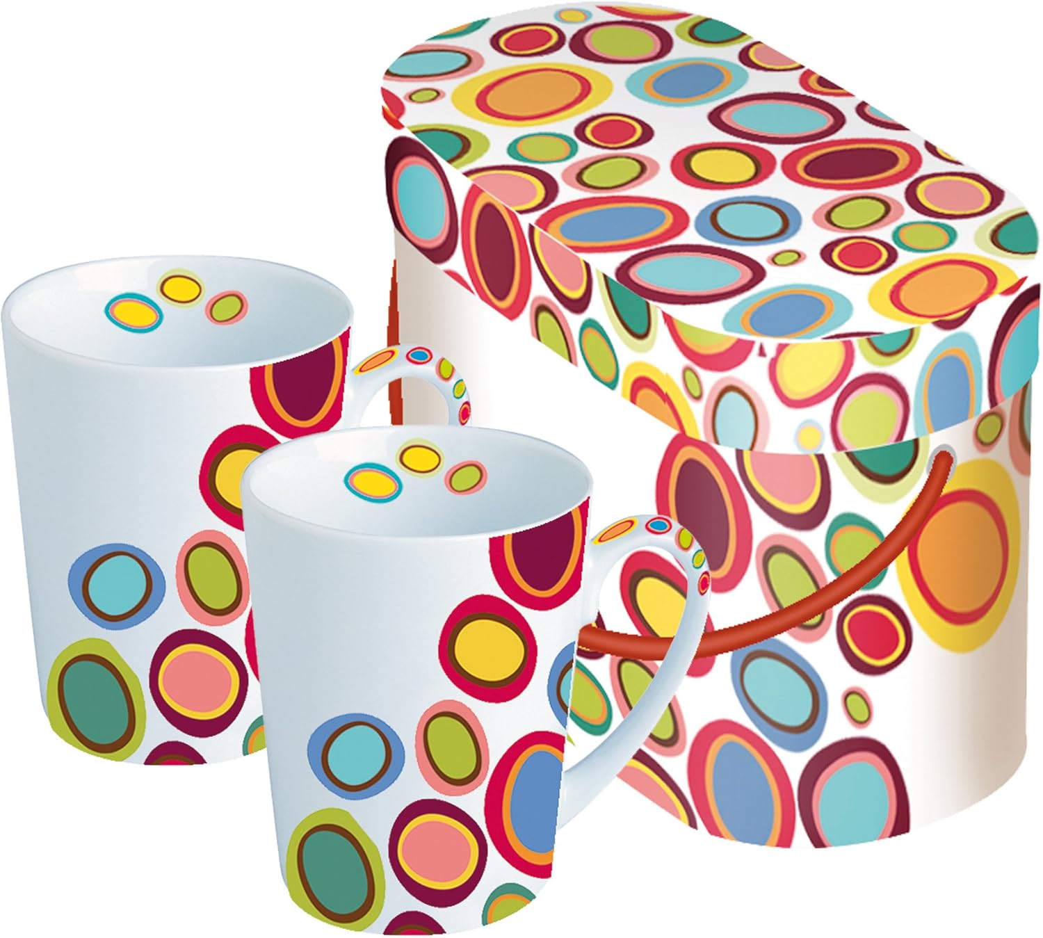 Paperproducts Design Pebbles 81/2Ounce Mug, Set of 2